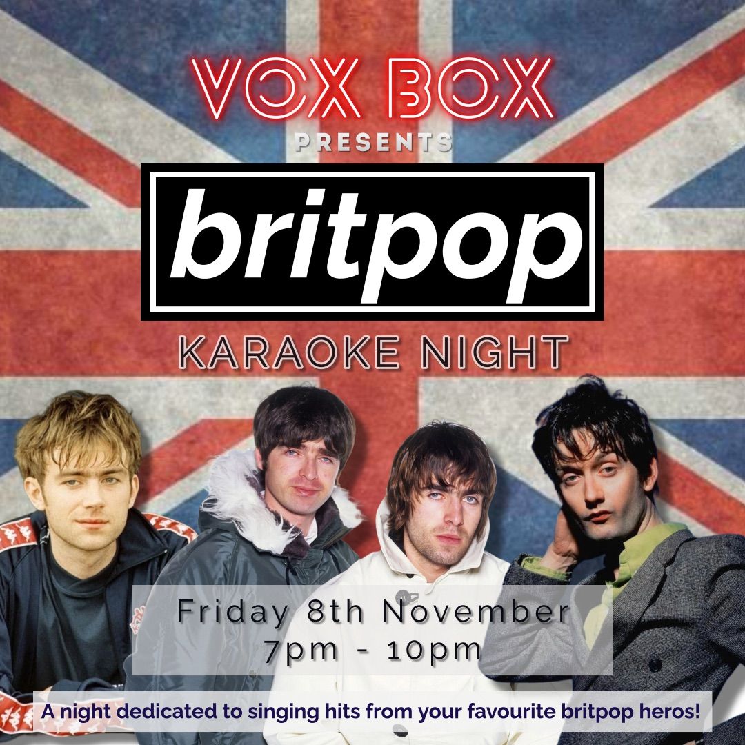 \ud83c\uddec\ud83c\udde7\ud83c\udfa4 BRITPOP - KARAOKE NIGHT \ud83c\udfa4\ud83c\uddec\ud83c\udde7