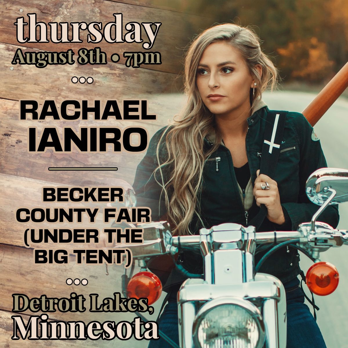 Rachael Ianiro live at The Becker County Fair (Under the Big Tent)