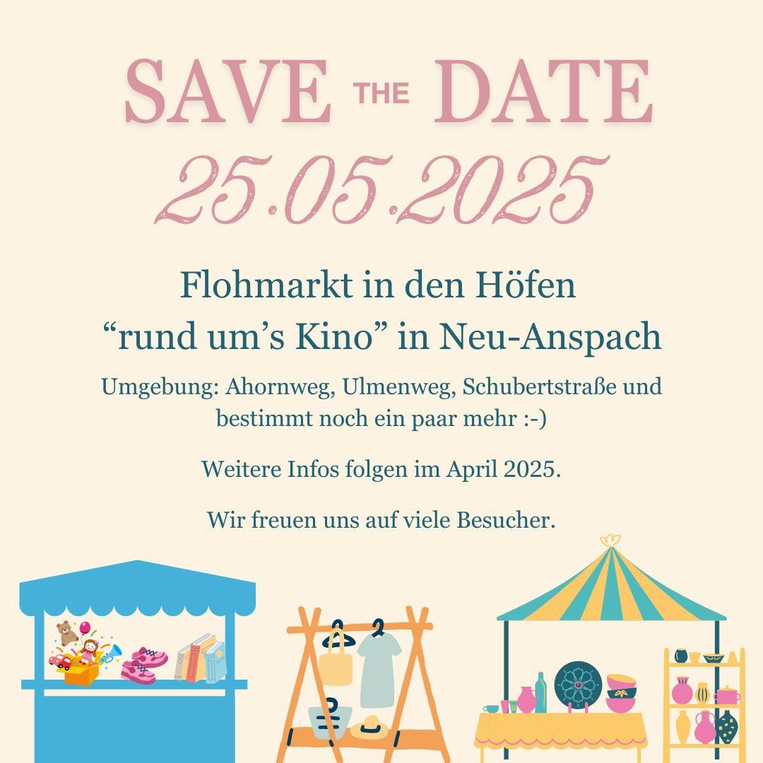 Flohmarkt in den H\u00f6fen \u201crund um\u2019s Kino\u201d in Neu-Anspach