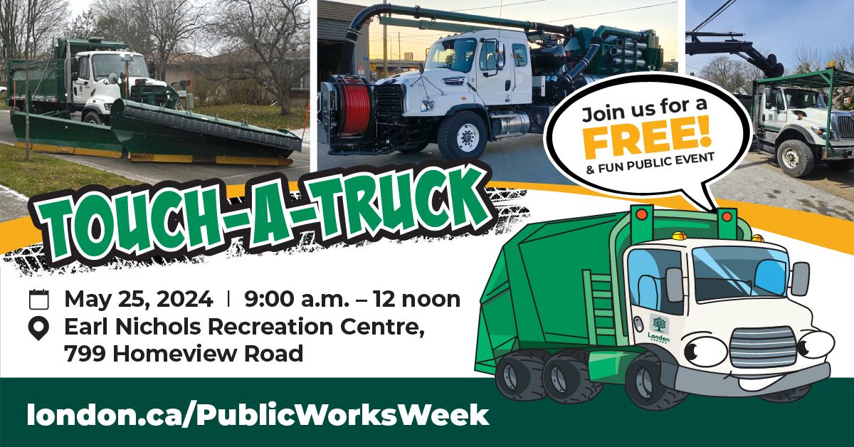 Touch a Truck event celebrating National Public Works Week
