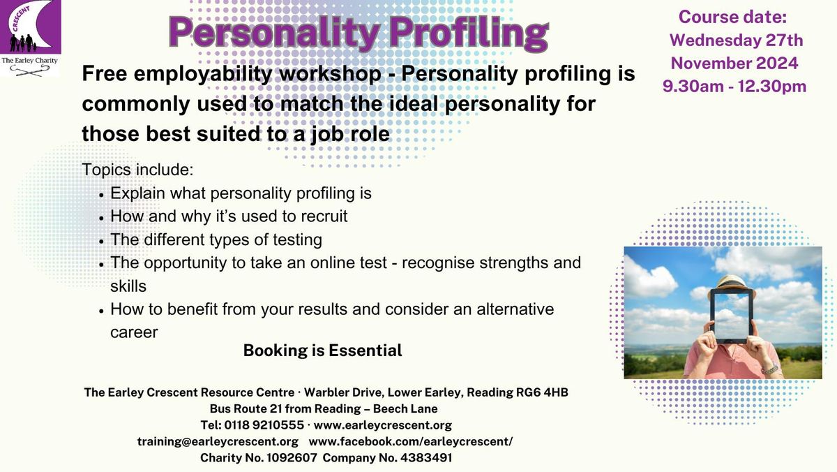 FREE Personality Profiling workshop