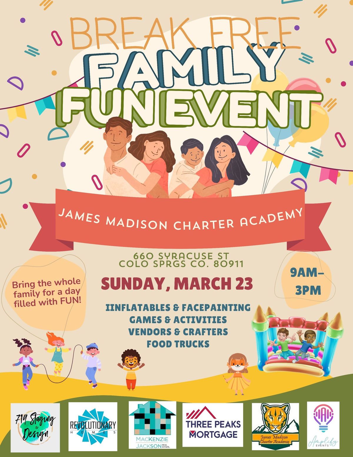 BREAK FREE Family Fun Event JMCA