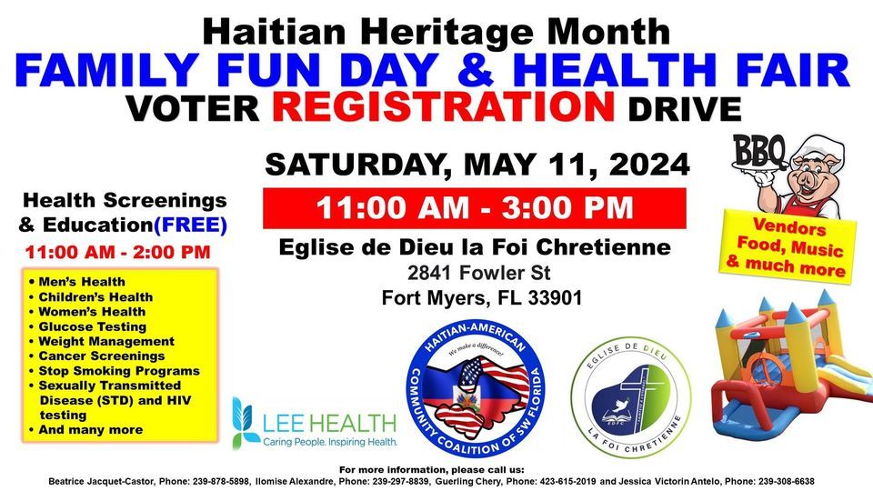 Haitian-Heritage Family Fun Day & Health Fair!