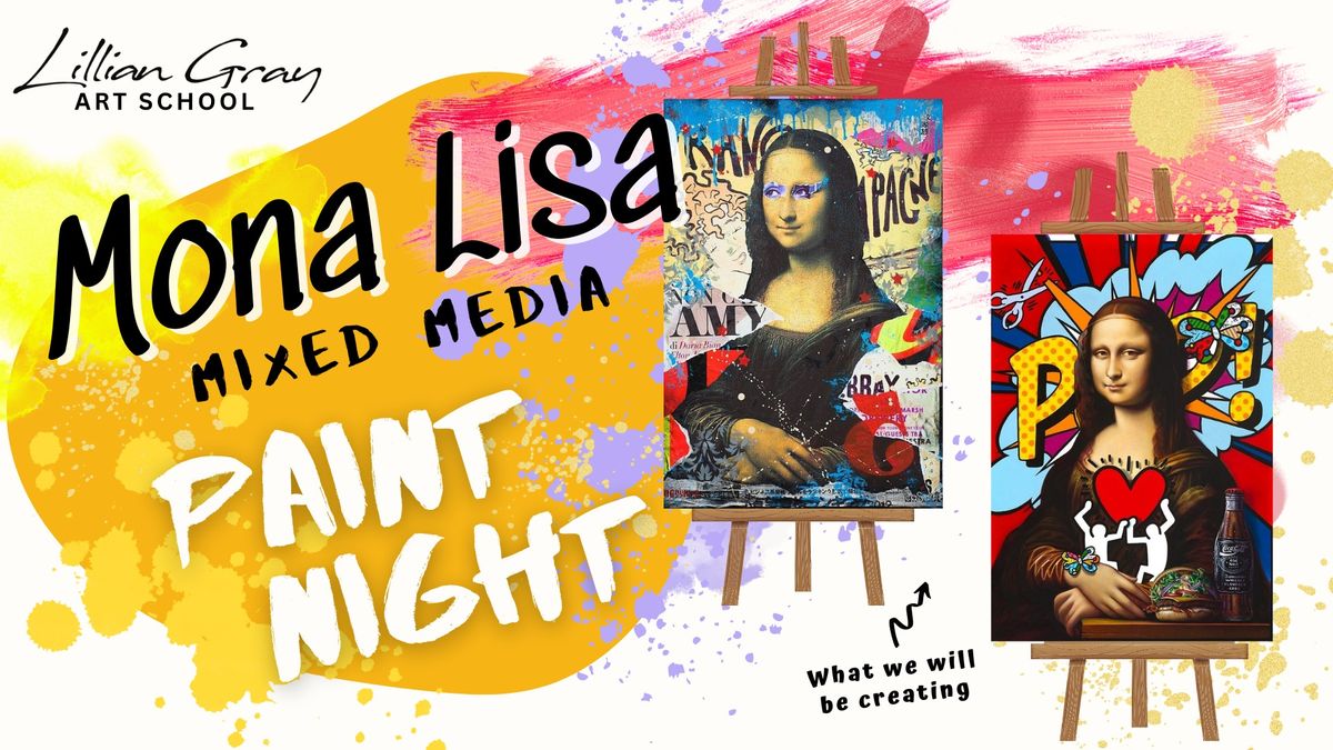 Mona Lisa Mixed Media Paint Night