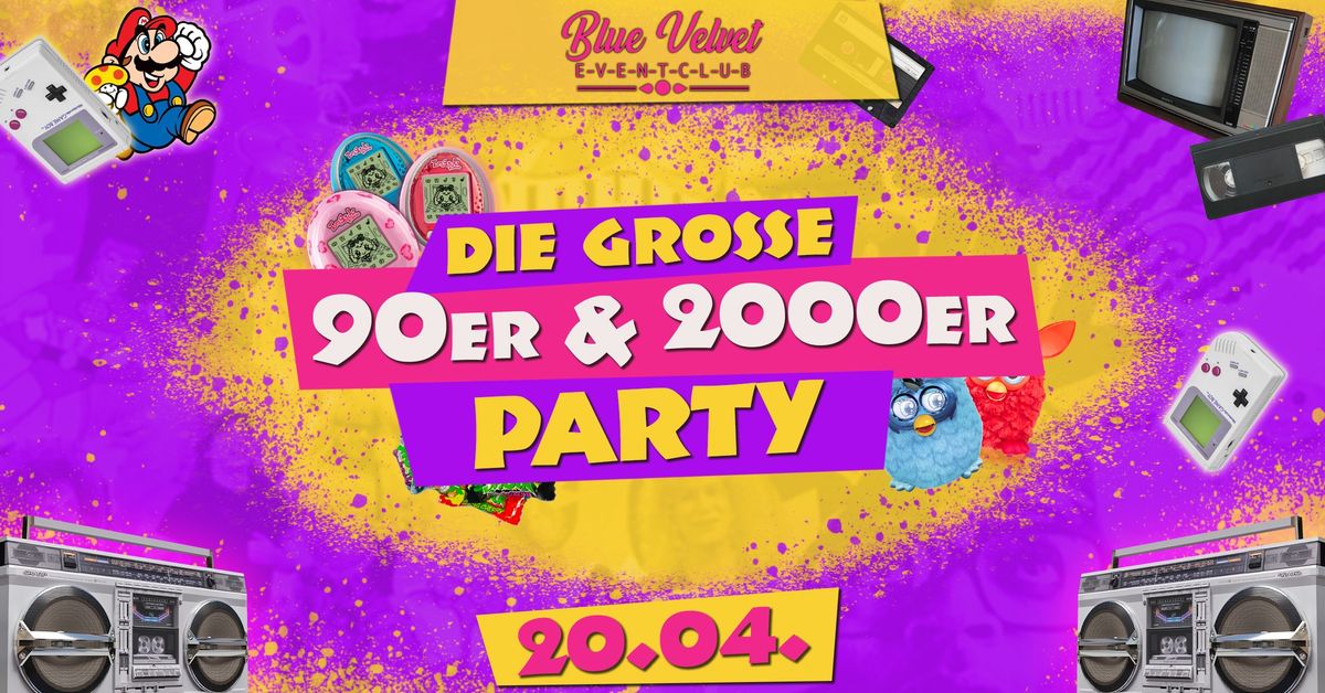 DIE GROSSE 90ER & 2000ER PARTY | Blue Velvet Falkenberg | 20.04.