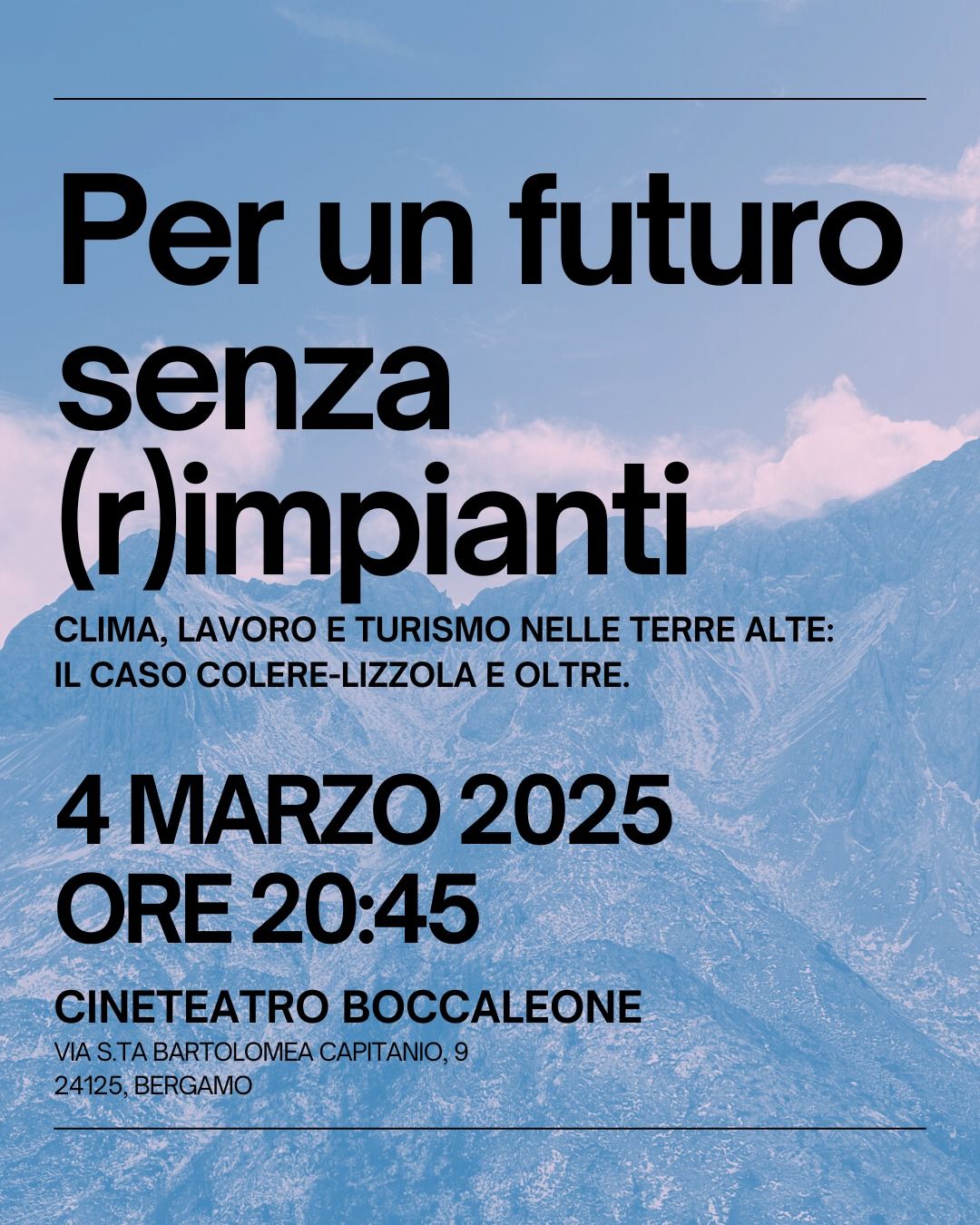 Per un futuro senza (r)impianti