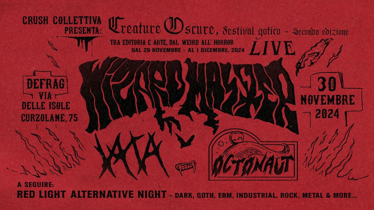 Wizard Master + Vacua + Octonaut | Creature Oscure \u2013 Live Music | Metal, Rock, Doom & more