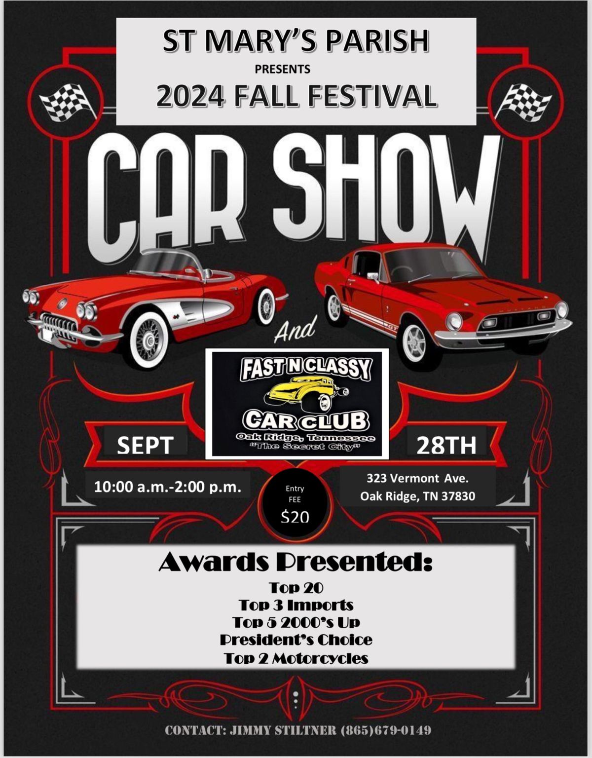 FALL FESTIVAL CAR SHOW-St Mary\u2019s Parish