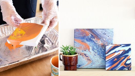 (Studio) Paint Pouring Art Canvases
