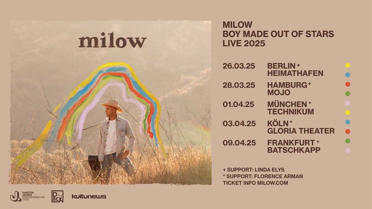 Milow | Boy Made Out Of Stars 2025 | K\u00f6ln