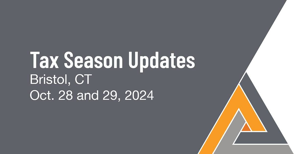 2024 NATP Tax Season Update: Bristol, CT