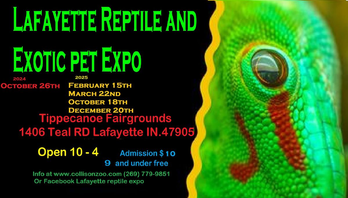 Lafayette Reptile and exotic pet expo