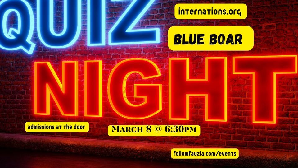 Quiz night + Networking at Blue Bar Pub and Restaurant 