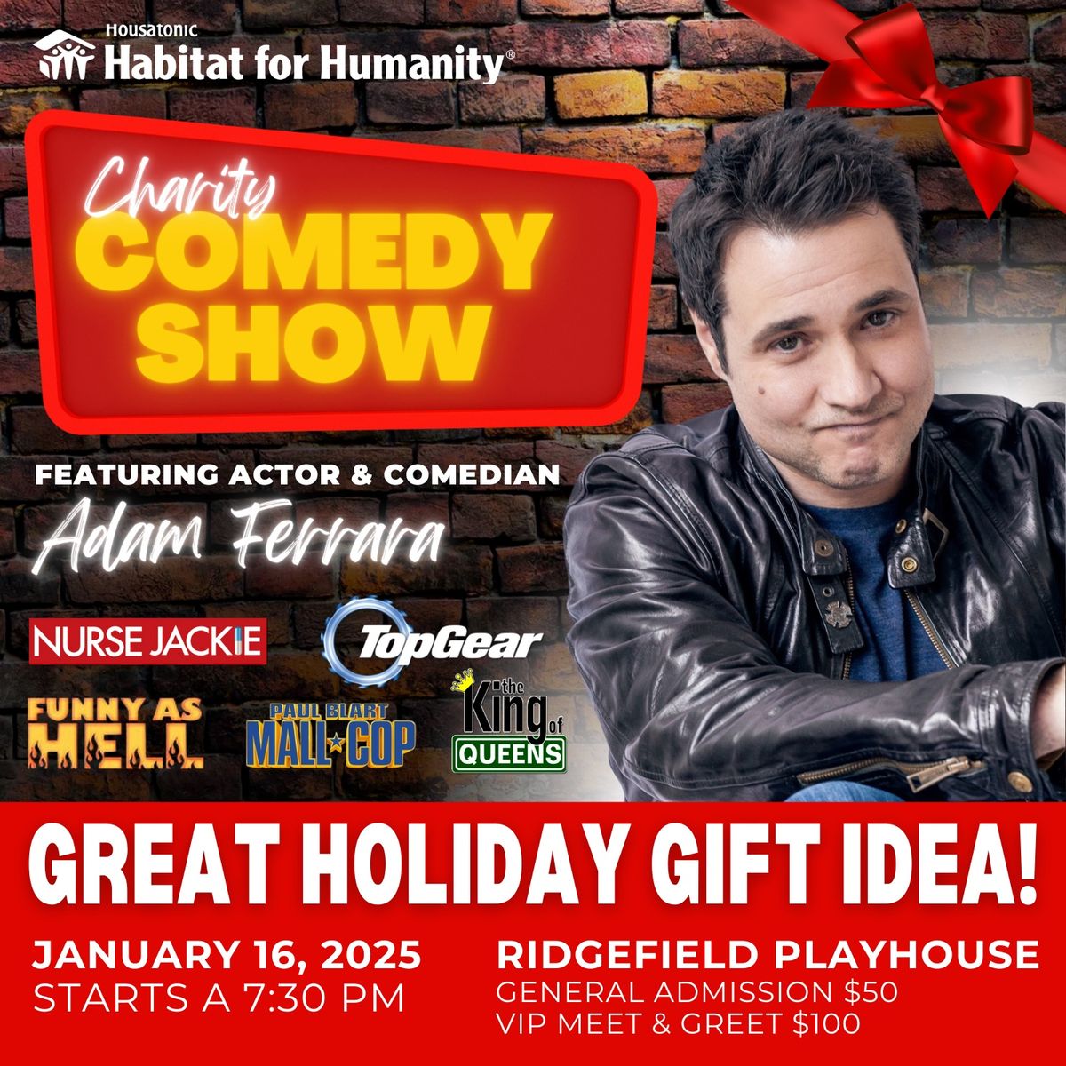 Charity Comedy Show Featuring Actor & Comedian ADAM FERRARA!!!