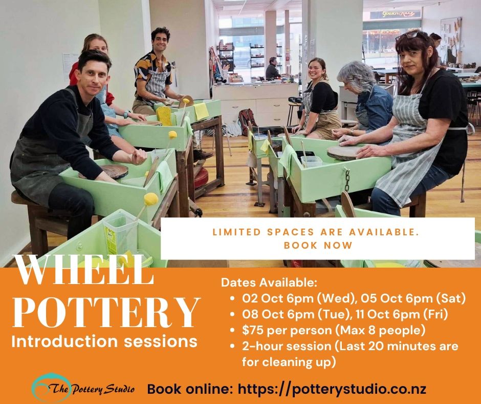 WHEEL Pottery workshops - 2nd, 5th, 8th & 11th Oct