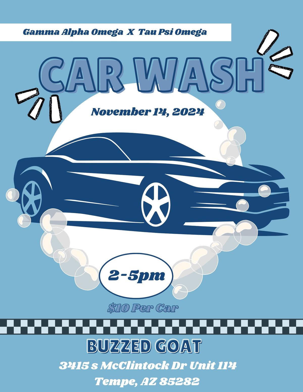 Fundraiser car wash 