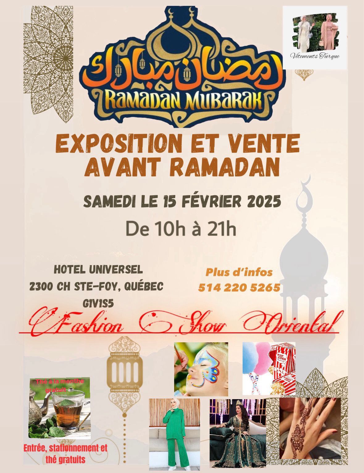 Exposition et Vente Avant Ramadan 