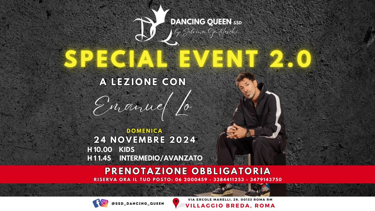 \ud83d\udc83\ud83c\udf1f SPECIALEVENT | Emanuel Lo alla Dancing Queen Roma! 24 nov '24