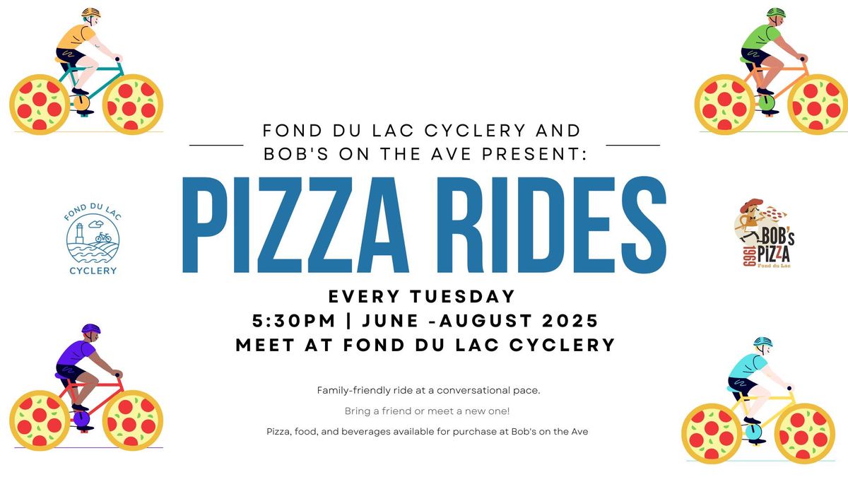 Pizza Rides 2025 - Fond du Lac Cyclery and Bob's on the Avenue