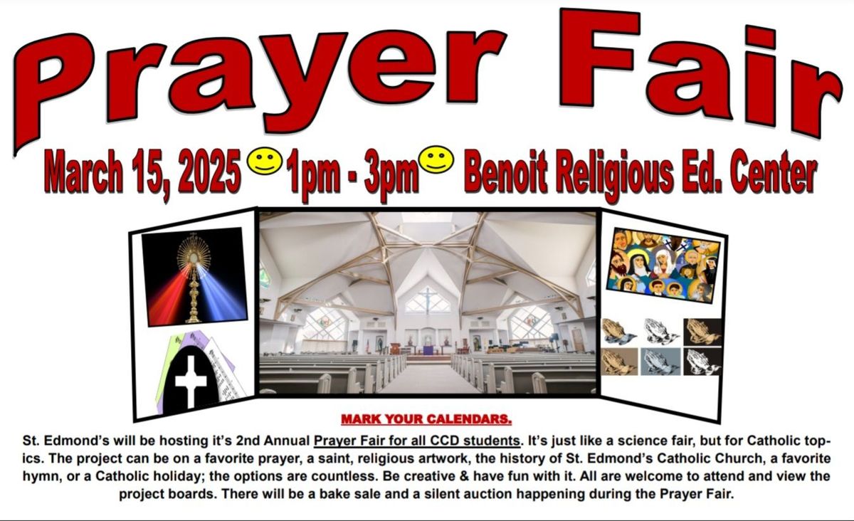 St. Edmond's 2nd Annual Prayer Fair