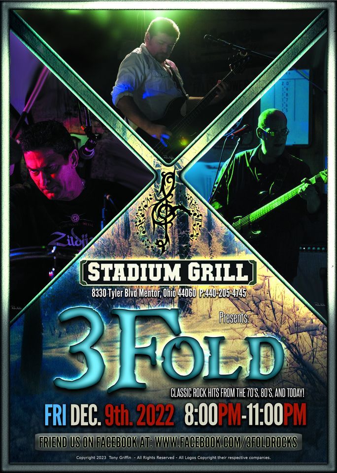3Fold rocks the Stadium Grill in Mentor, Ohio!, Stadium Grill, Mentor ...