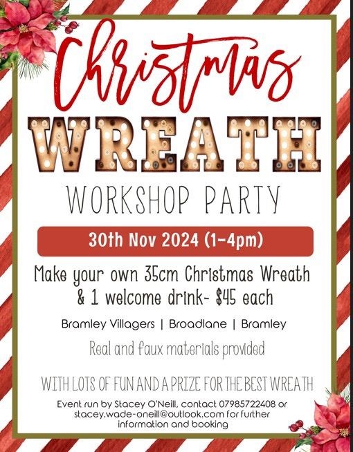 Christmas Wreath Workshop Party 