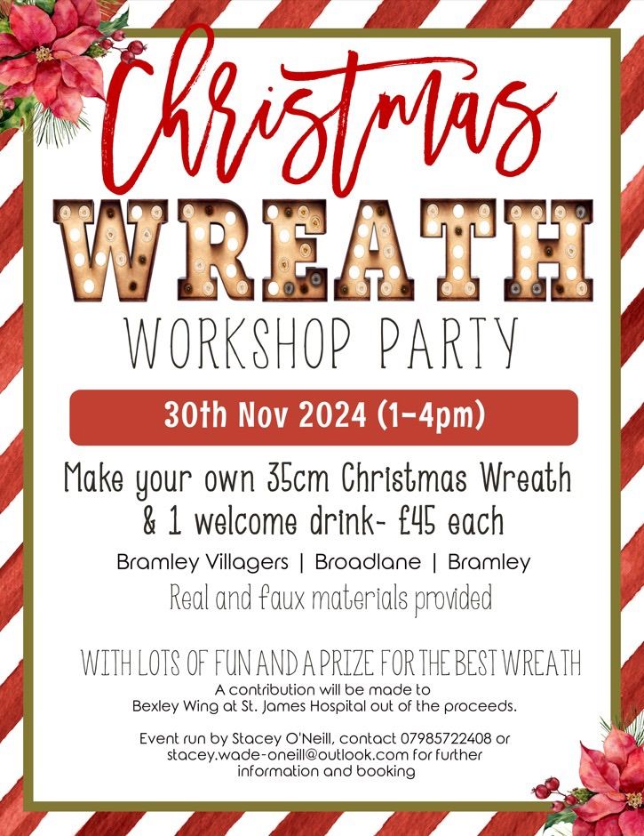 Christmas Wreath Workshop Party 