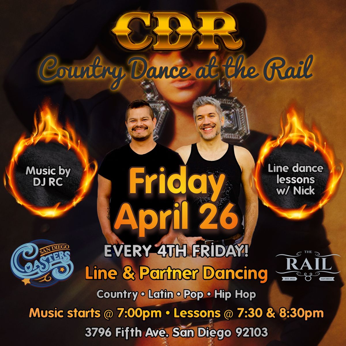 COUNTRY DANCE AT THE RAIL