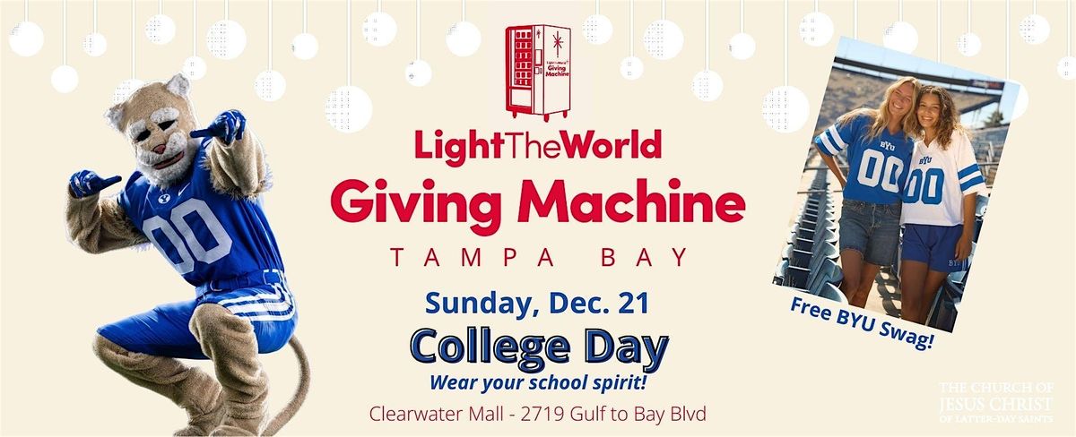 Giving Machine Clearwater - College Day