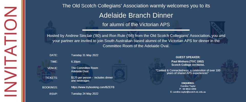 Adelaide Branch Dinner 2022