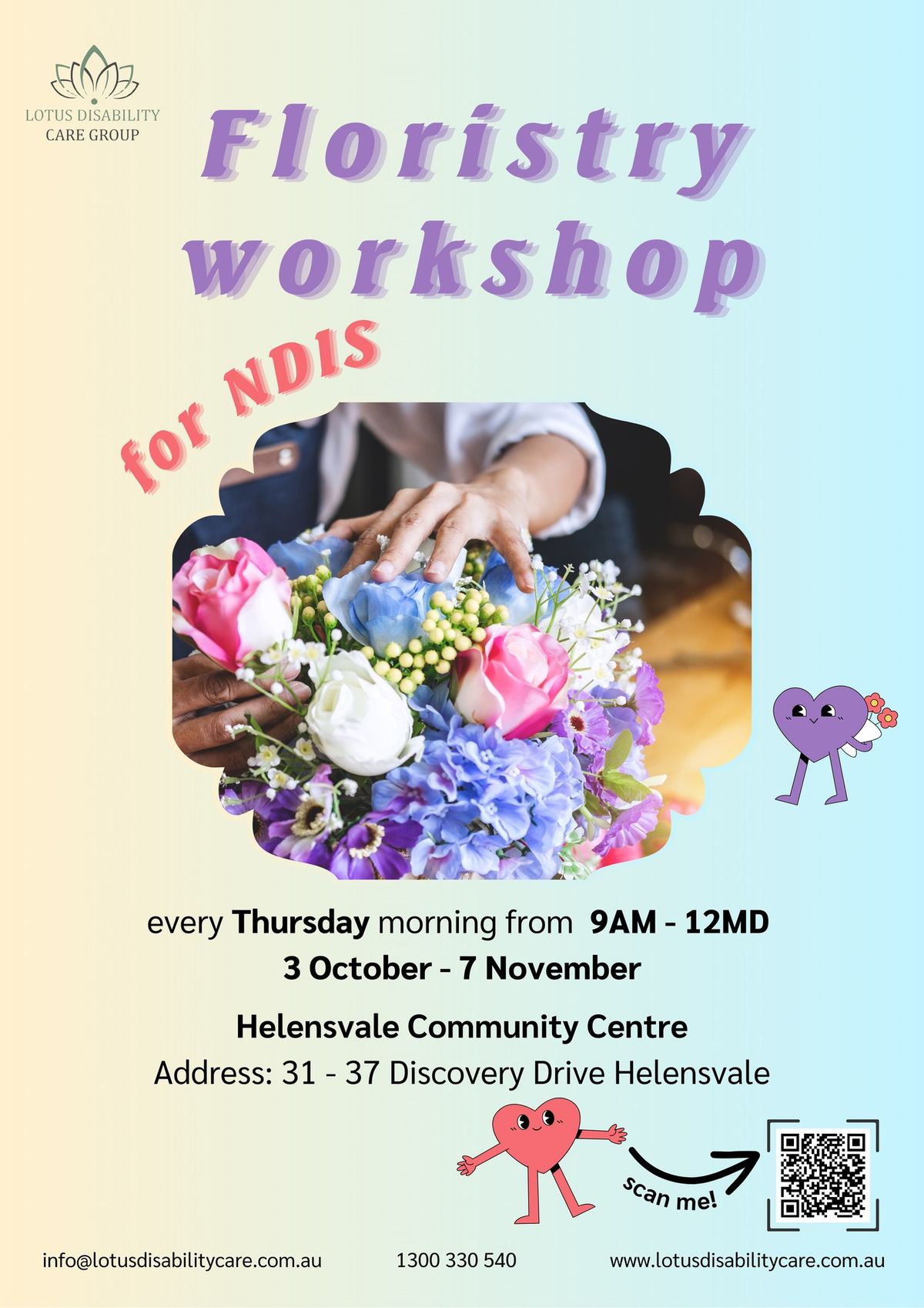 \ud83c\udf38[ Floristry workshops for NDIS ]