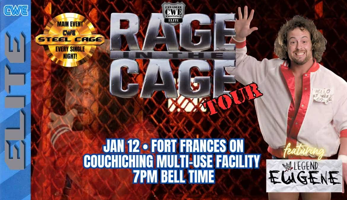 CWE Live In Fort Frances Ft A Steel Cage Match, WWE Star EUGENE, & ROH Legend Jimmy Jacobs