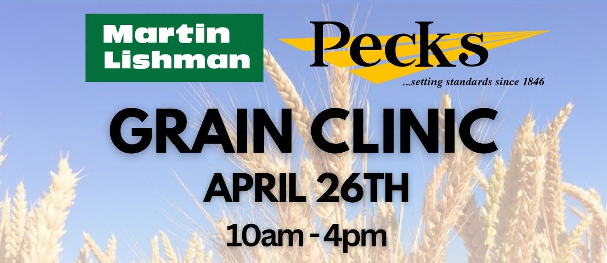 Pecks Annual Grain Clinic with Martin Lishman 2024