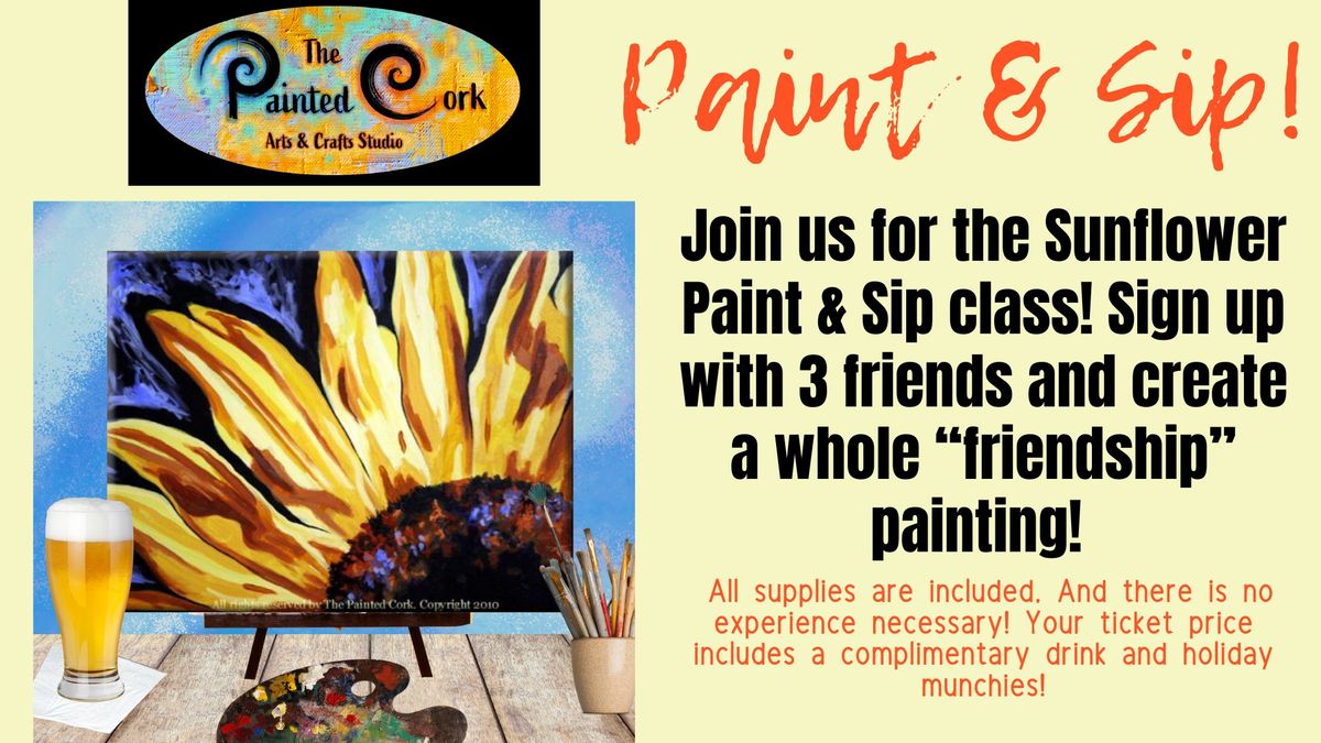Pre-Mother's Day Paint & Sip ~ Sunflower ~ TGIF Special $5 Off!