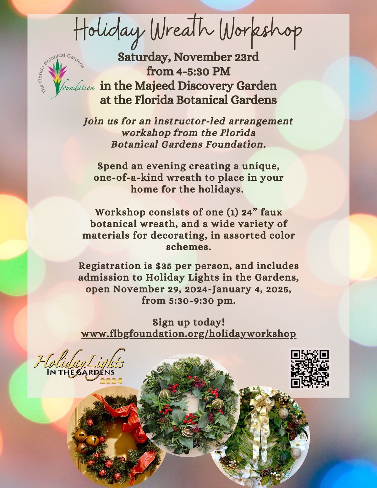 Holiday Wreath Workshop