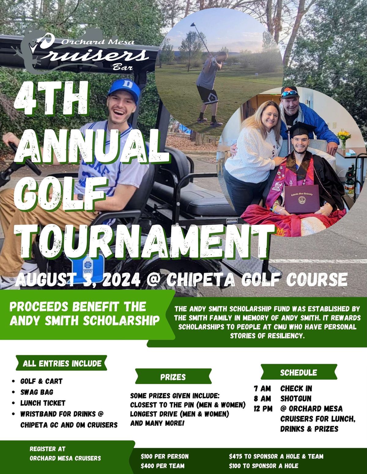 Golf Tournament to benefit Andy Smith Scholarship