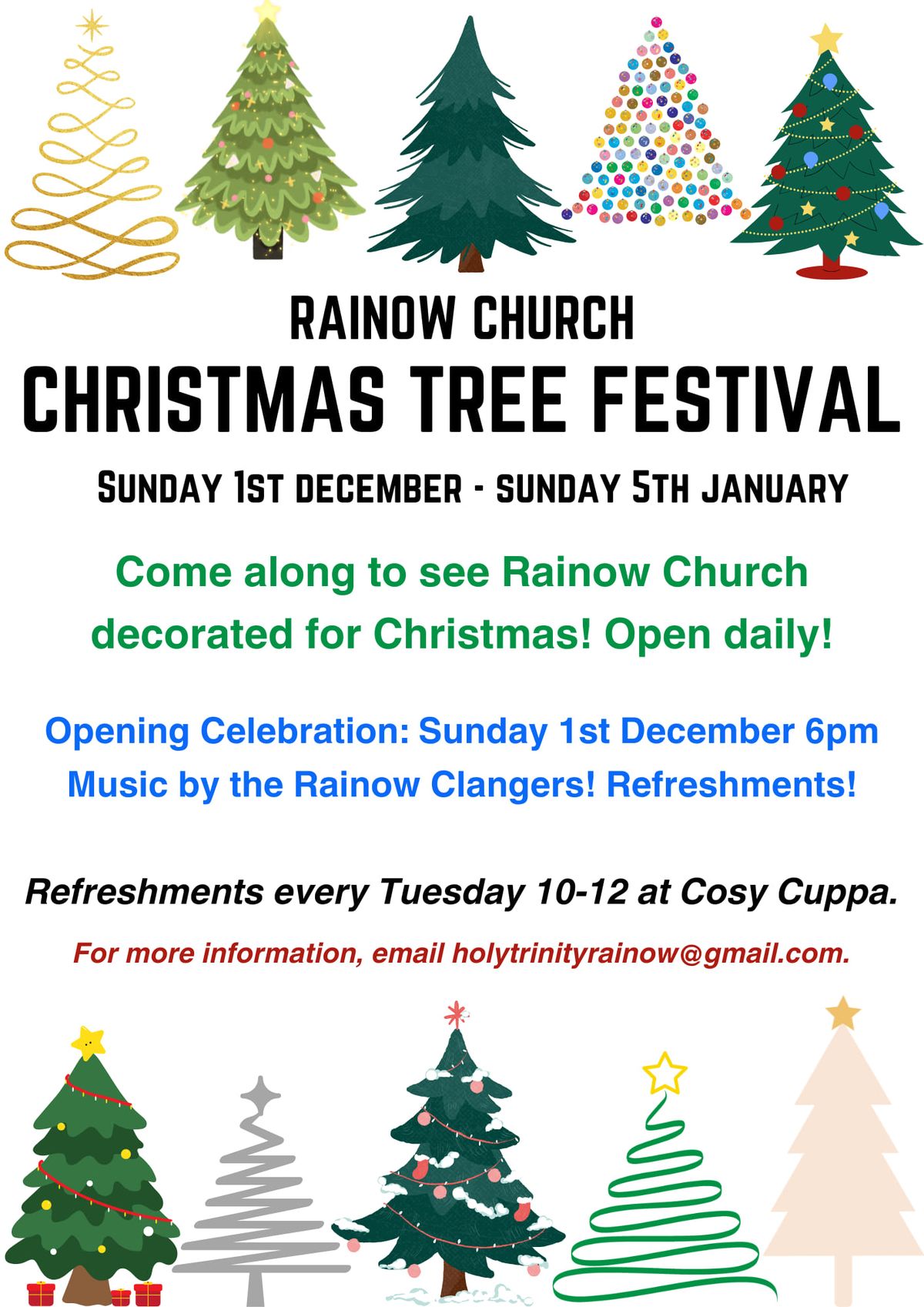 Rainow Church Christmas Tree Festival