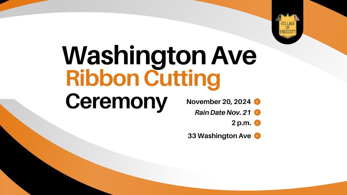 Washington Ave Ribbon Cutting Ceremony