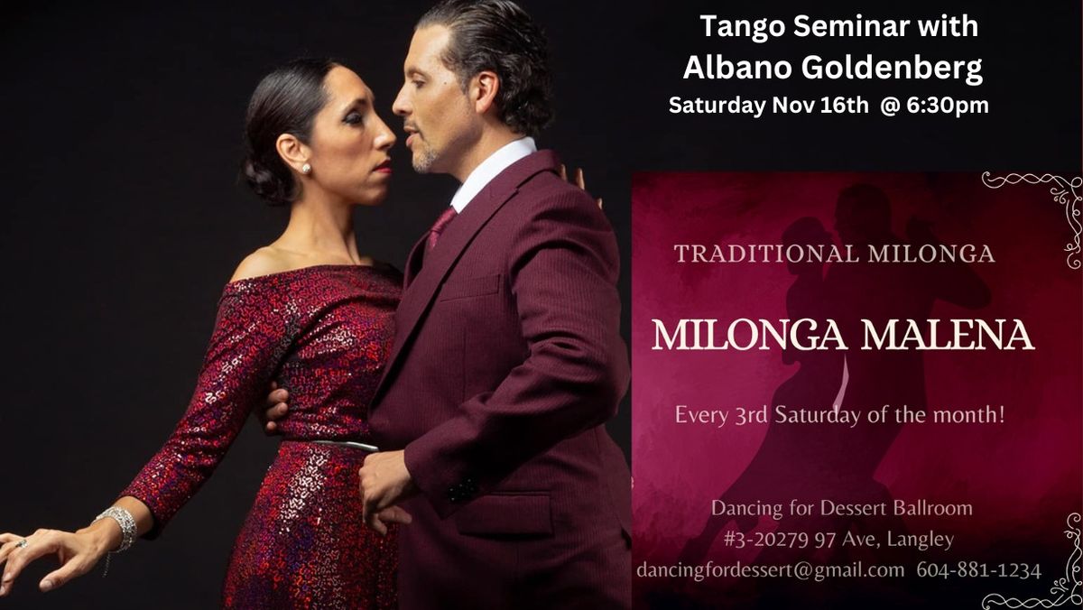 Milonga Malena Guest artist Albano Goldenberg