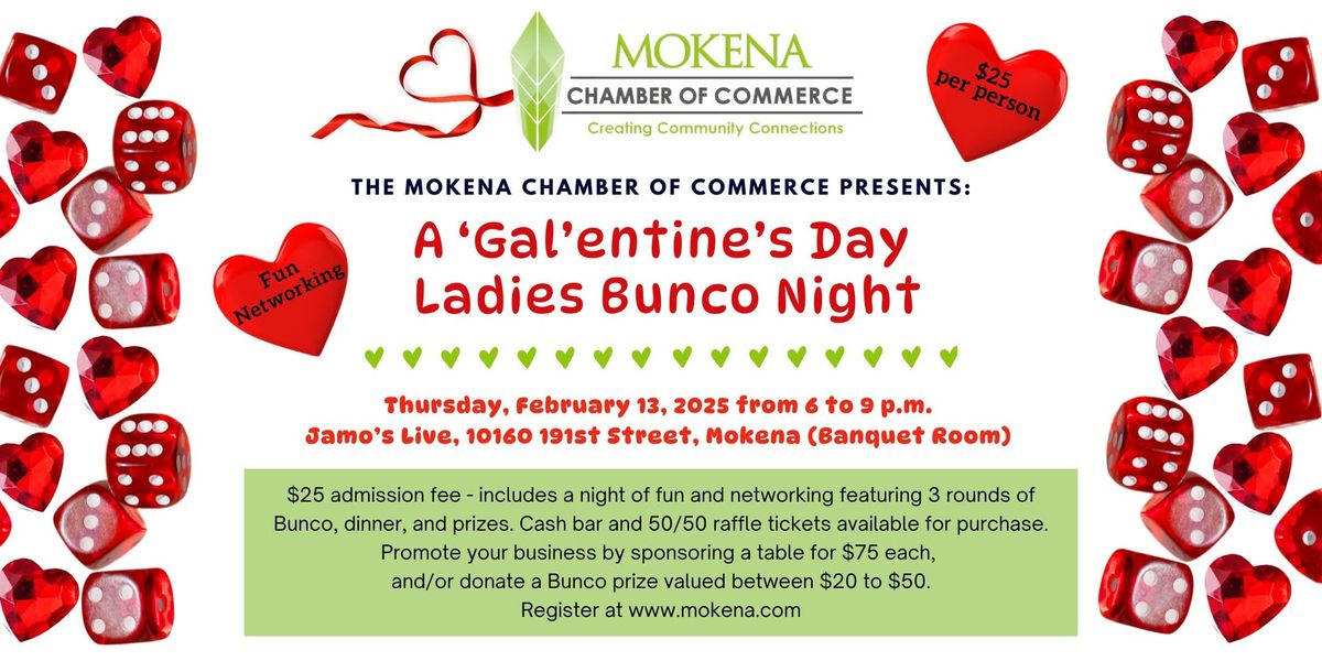 Ladies 'Gal'entine's Day Bunco Night 2.13.25