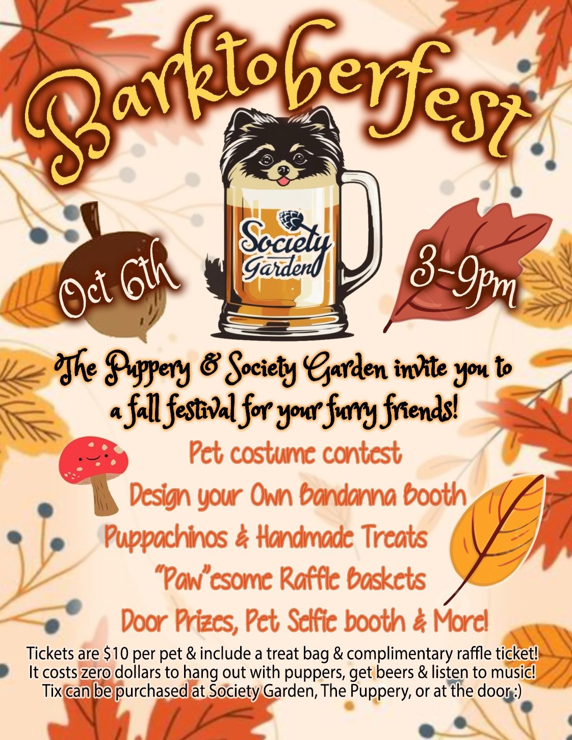 Barktoberfest at Society Garden!