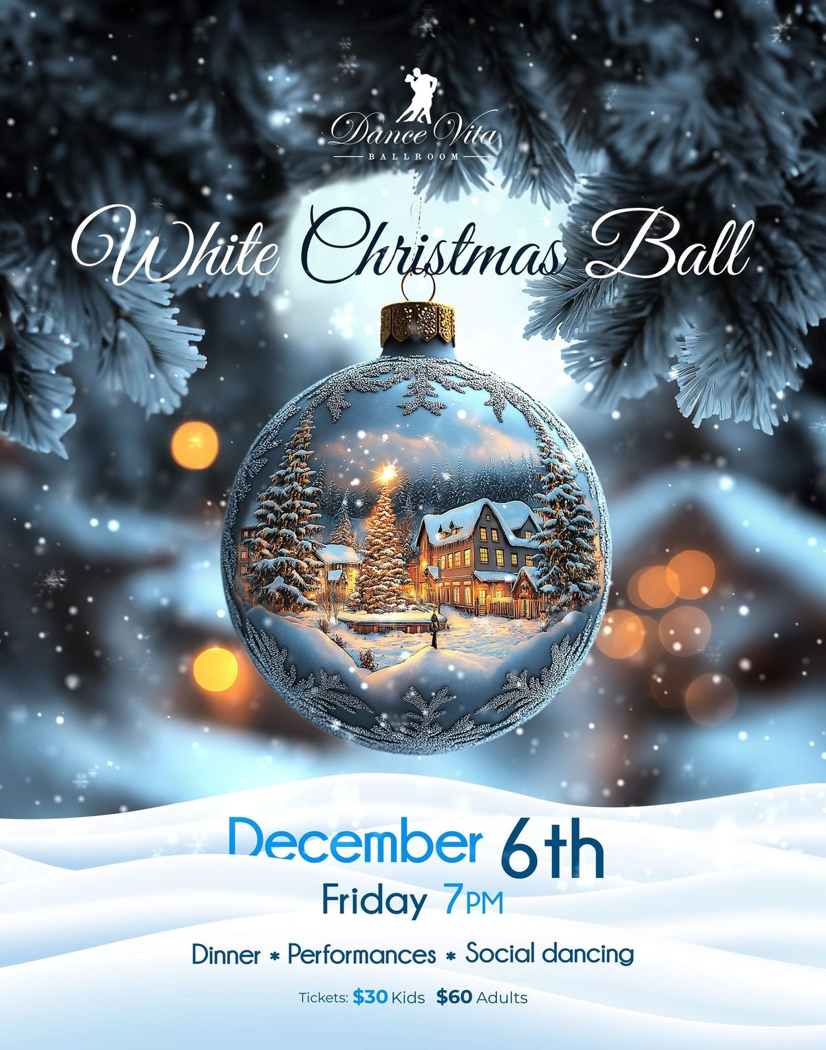 White Christmas Ball