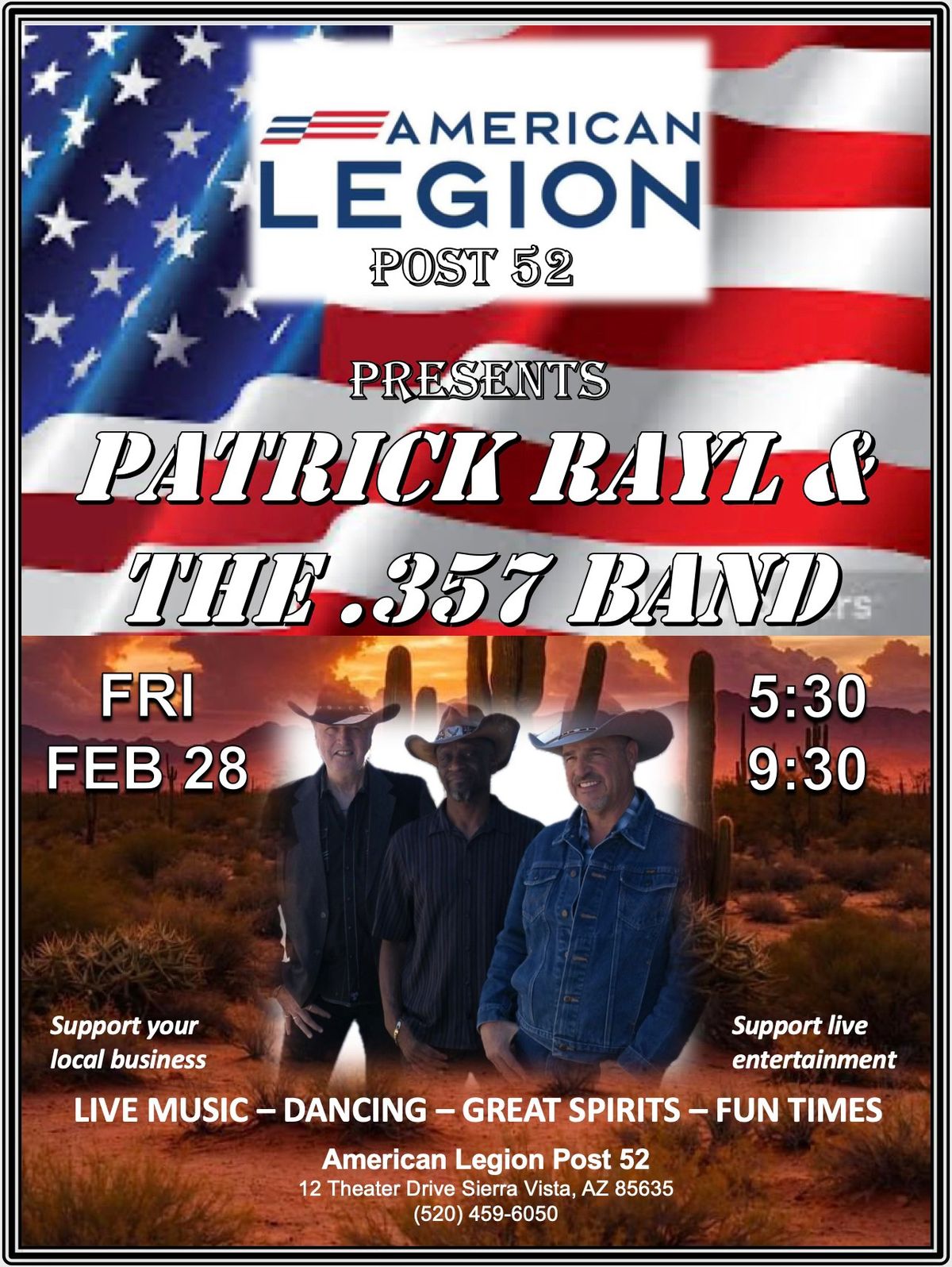 PATRICK RAYL & THE .357 BAND