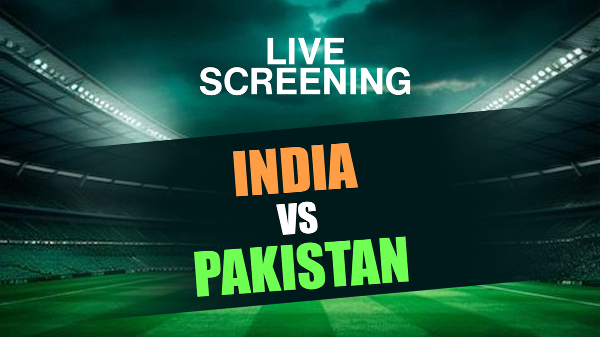 INDIA vs PAKISTAN LIVE SCREENING - Witness The Rivalry Ignite