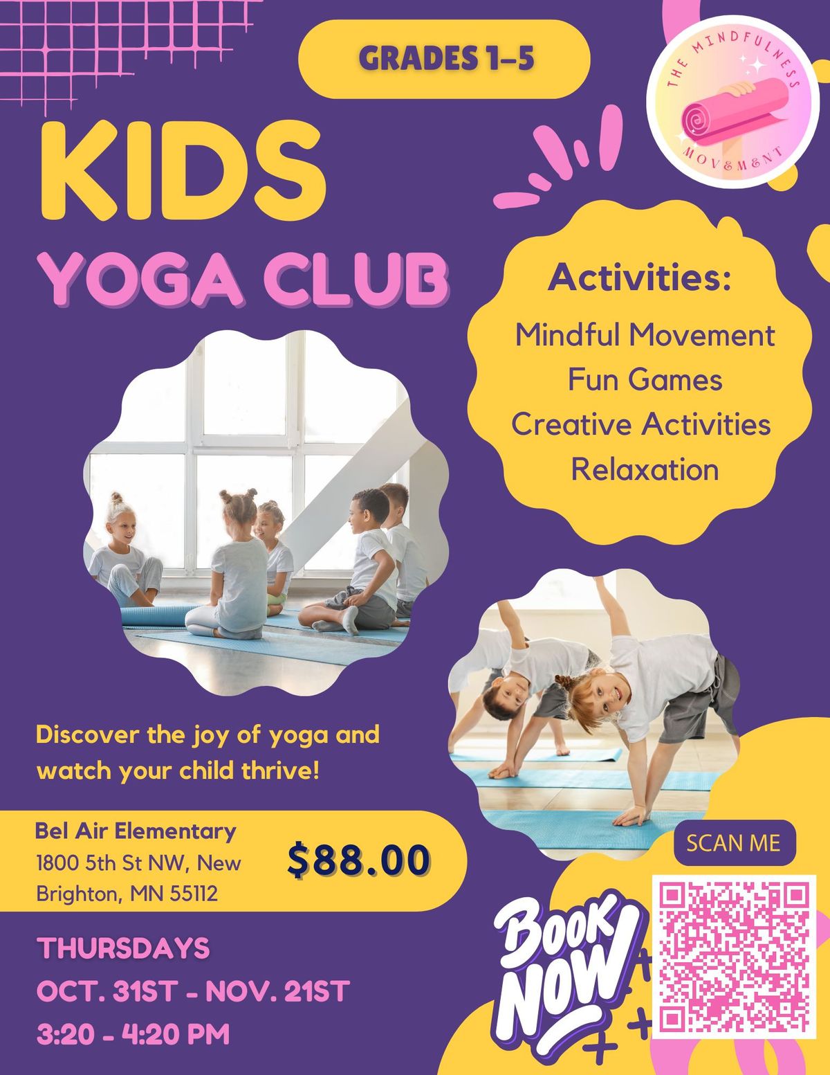 Kids Yoga Club Bel Air Elementary School 