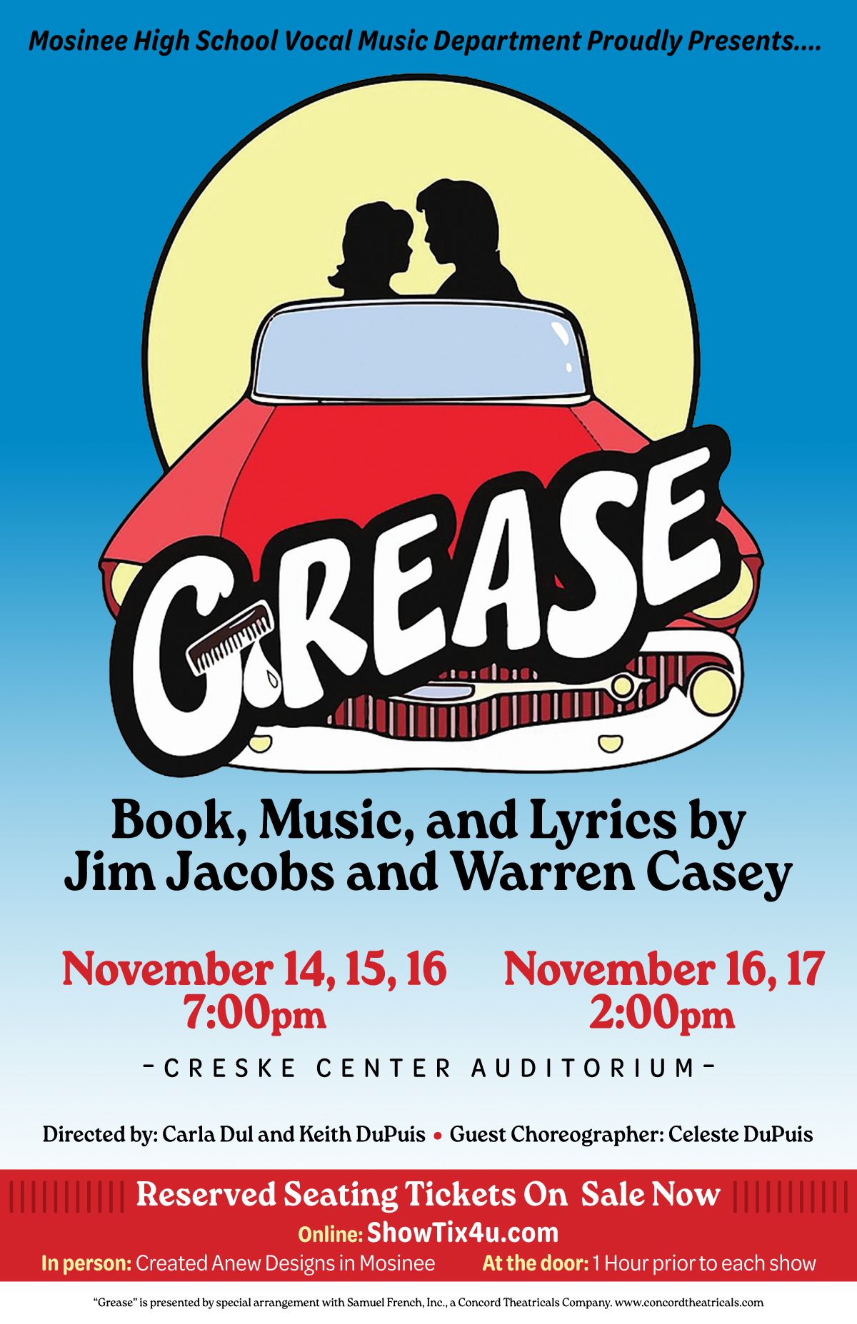 GREASE - Proudly Presented by Mosinee High School Vocal Music Dept. 