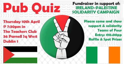 Pub Quiz for Palestine - In Aid of IPSC