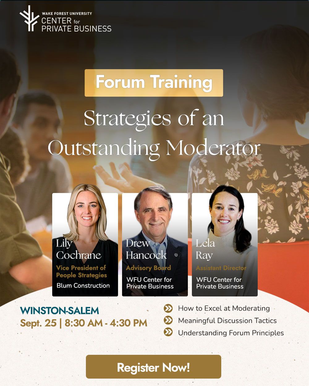 Forum Training "Strategies of an Outstanding Moderator"