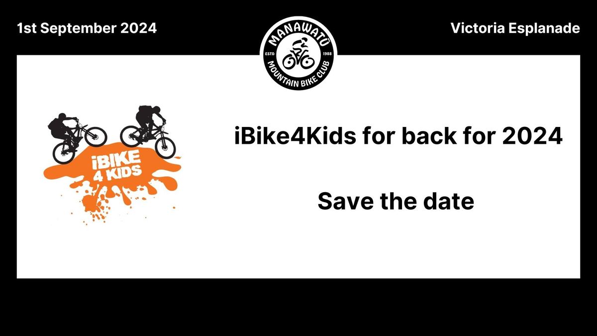 Save the Date - iBike4Kids 2024