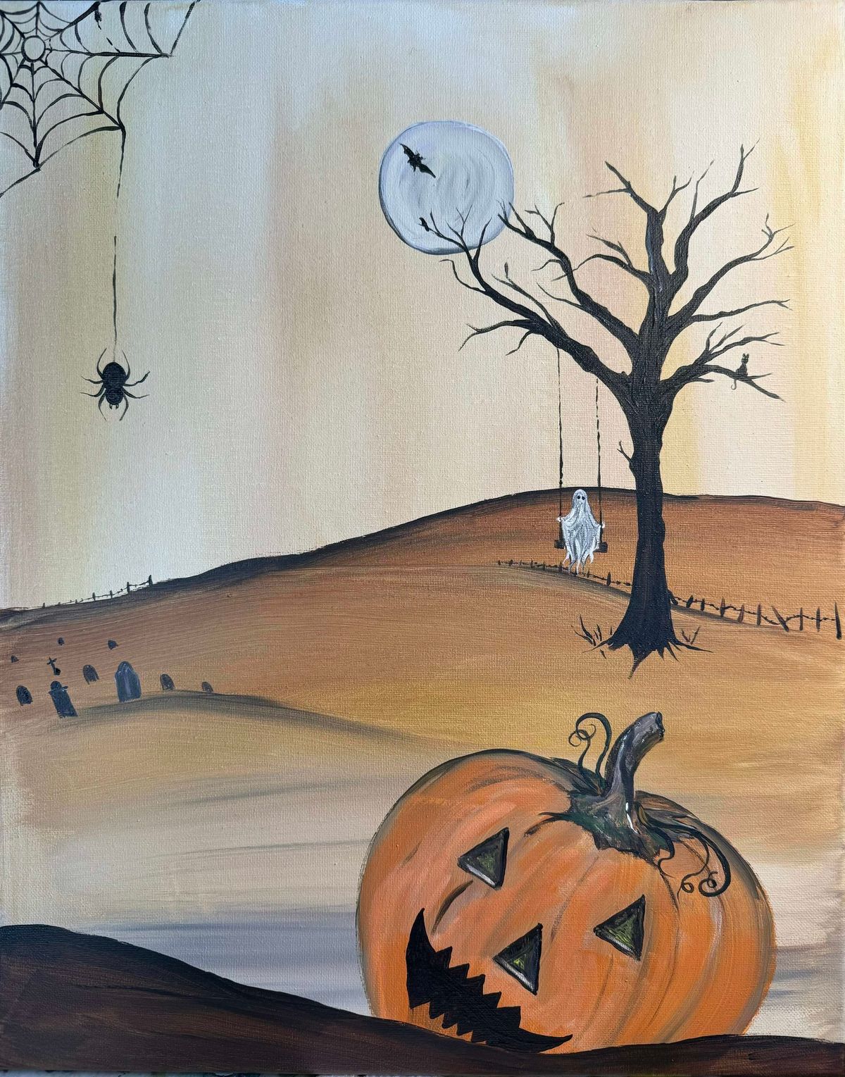 Halloween Paint & Sip at Derlz Restaurant & Pub